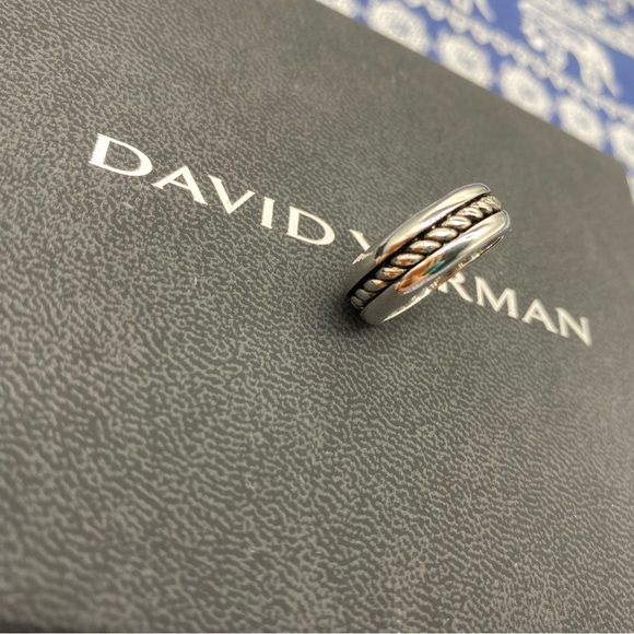 Womens Size 8 Cable Inset Band Ring'in Sterling
Silver - Picture 9 of 9